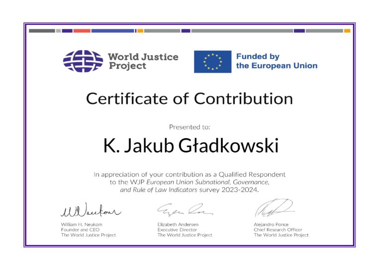 KIELTYKA GLADKOWSKI took part in expert contribution about cross border ...